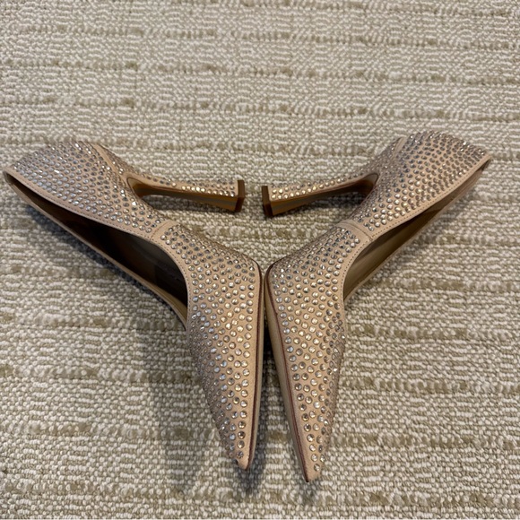 Like new! Sam Edelman Antonia Sesame Glitz Pointed Toe Slip On Fashion Pumps - Picture 6 of 10